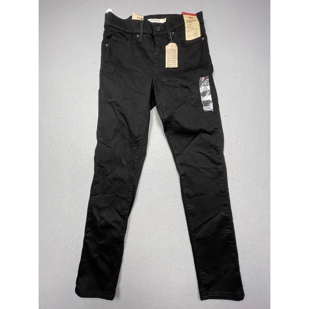 Levi's 311 Shaping Skinny Hypersoft Denim Black 6 Short W28 L28 Womens